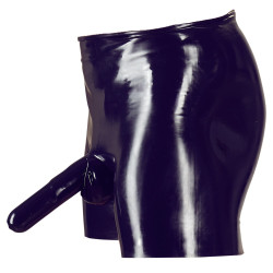 The Latex Collection Boxer long en latex avec étuis pénien et anal